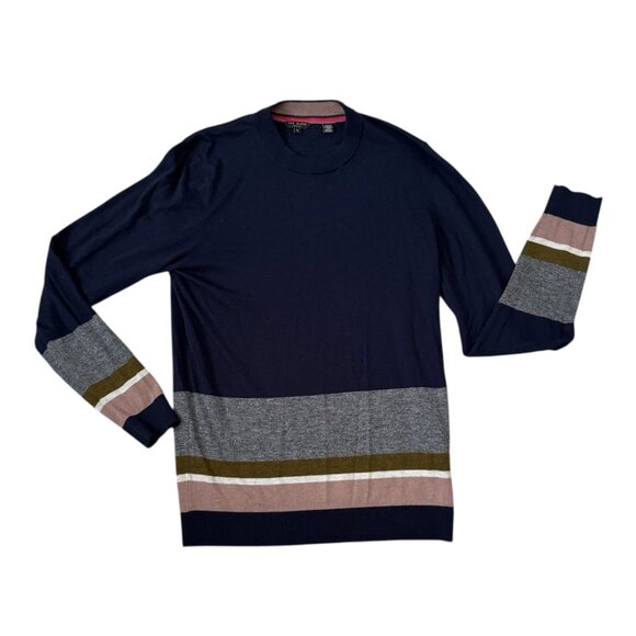 Ted Baker Long Sleeve Host Crew Neck Wool-Blend MENS Sweater Size (2) S/36 - Picture 1 of 7